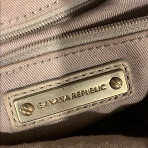 Banana Republic Bags - Bone leather slouchy clutch with tassel zipper Banana Republic Bags - Bone leather slouchy clutch with tassel zipper